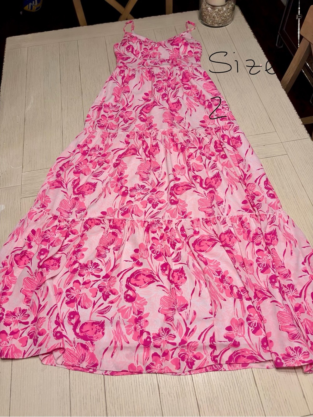 Lilly Pulitzer Pink Floral Maxi Dress